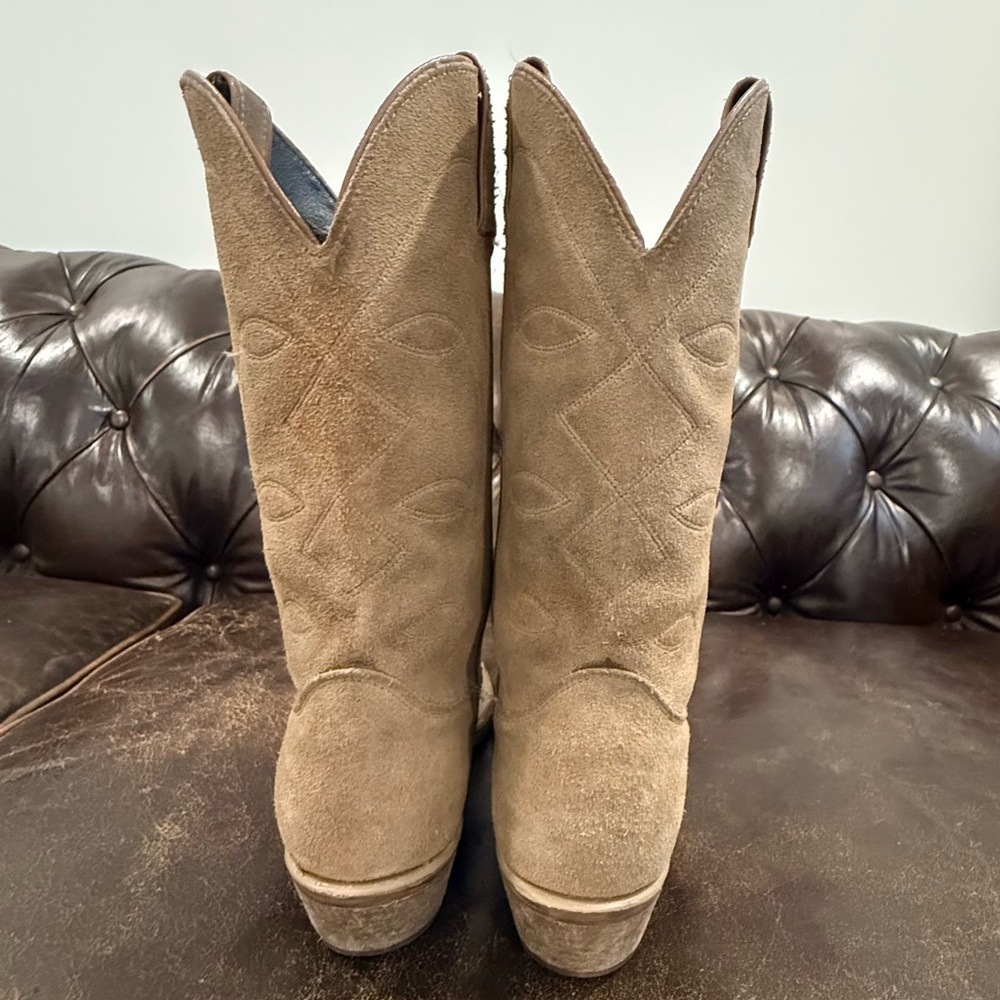 Laredo Tan Suede Men's Western Boots Size 7.5 D (Standard Width) - Picture 3 of 8